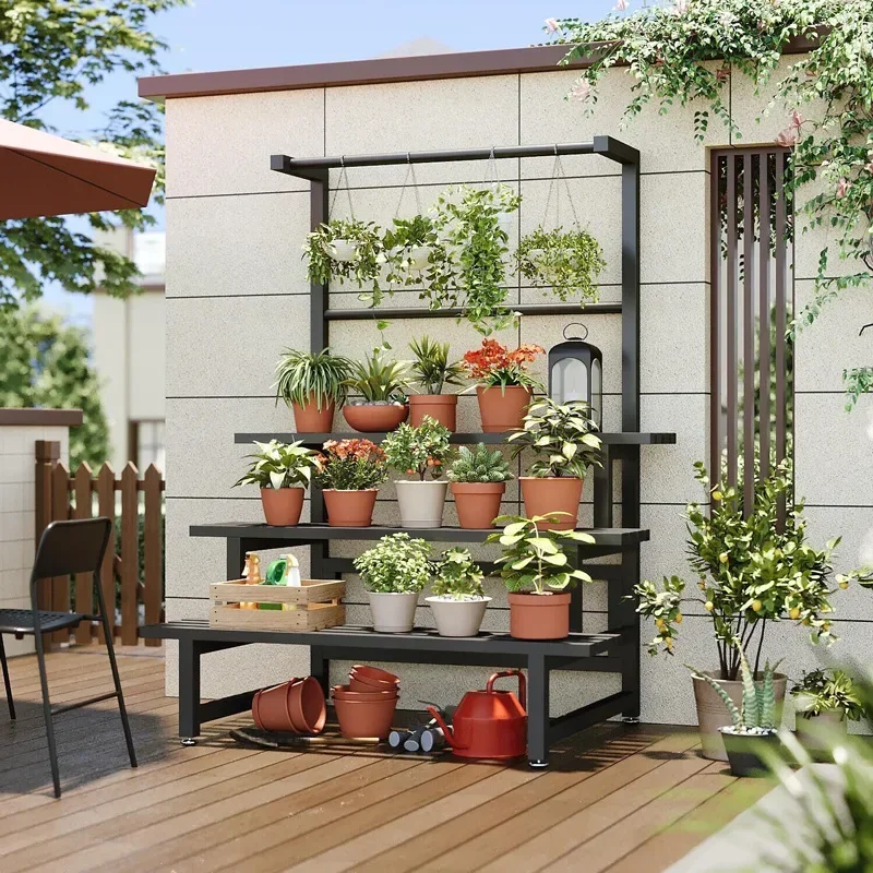 Outdoor Furniture Balcony - رف عرض مصنع متدرج ، رف