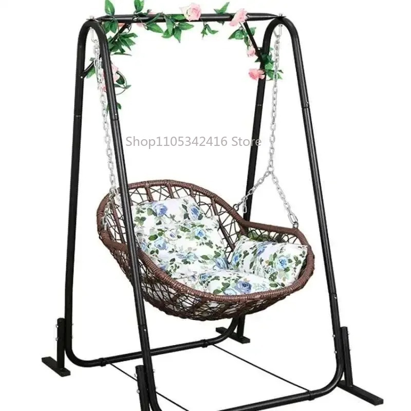 Outdoor Furniture Balcony - كرسي أرجوحة مفرد من الروطان للأطفال،