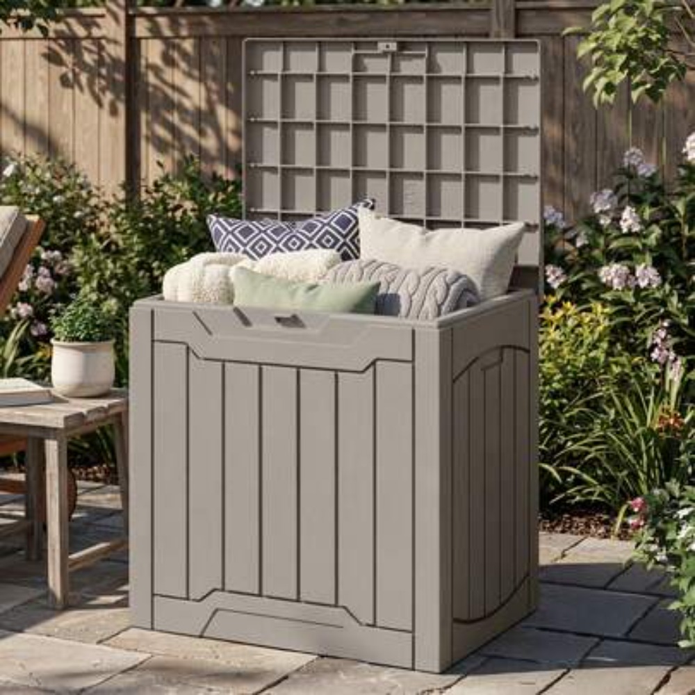 Outdoor Furniture Resin - صندوق تخزين خارجي مقاوم للماء بسعة