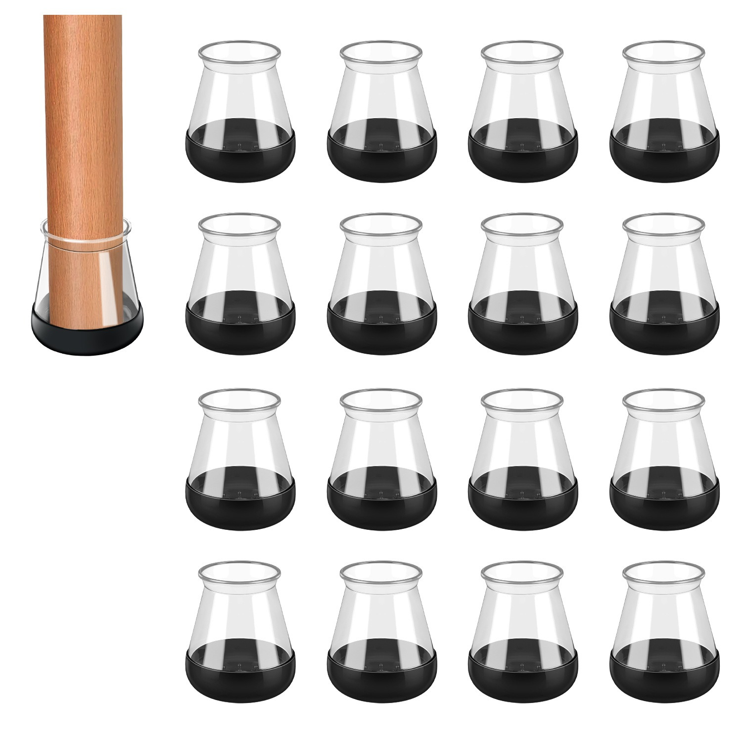 Bistro Table Set - وسادات قدم الكراسي السميكة والمقاومة للتآكل،