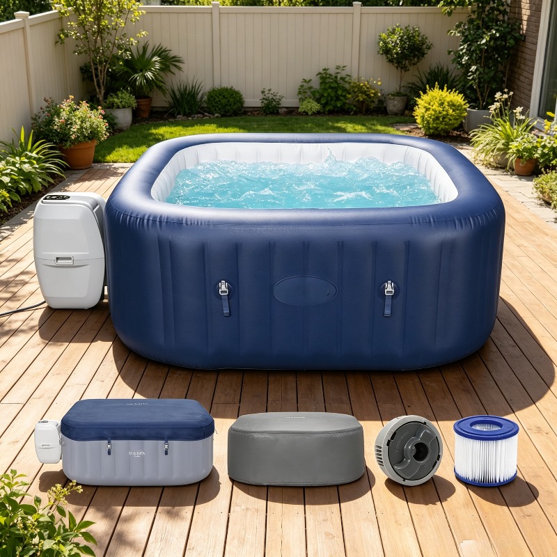 Inflatable Hot Tub - حوض استحمام ساخن قابل للنفخ من