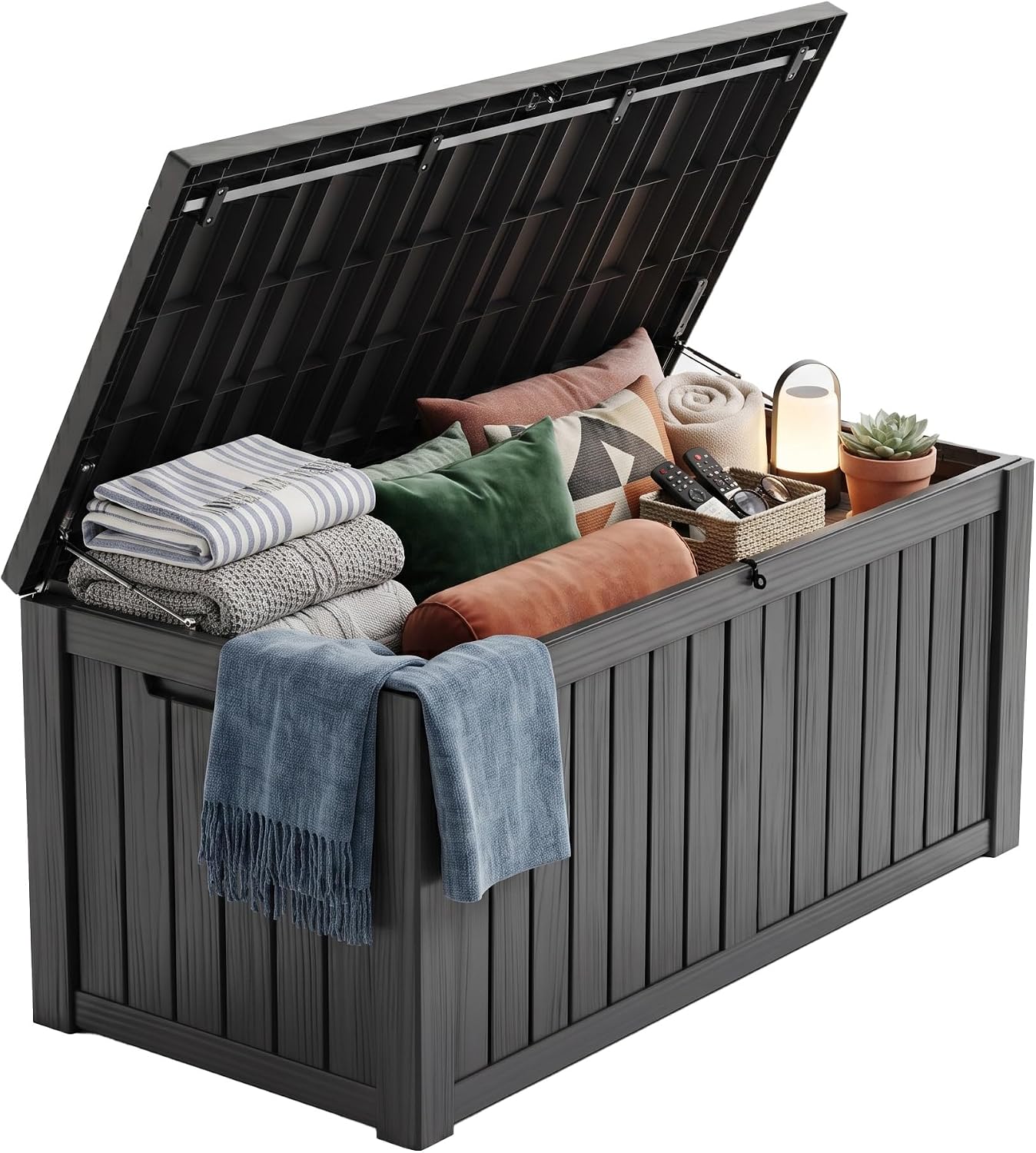 Outdoor Furniture Resin - صندوق تخزين خارجي من الراتنج بسعة