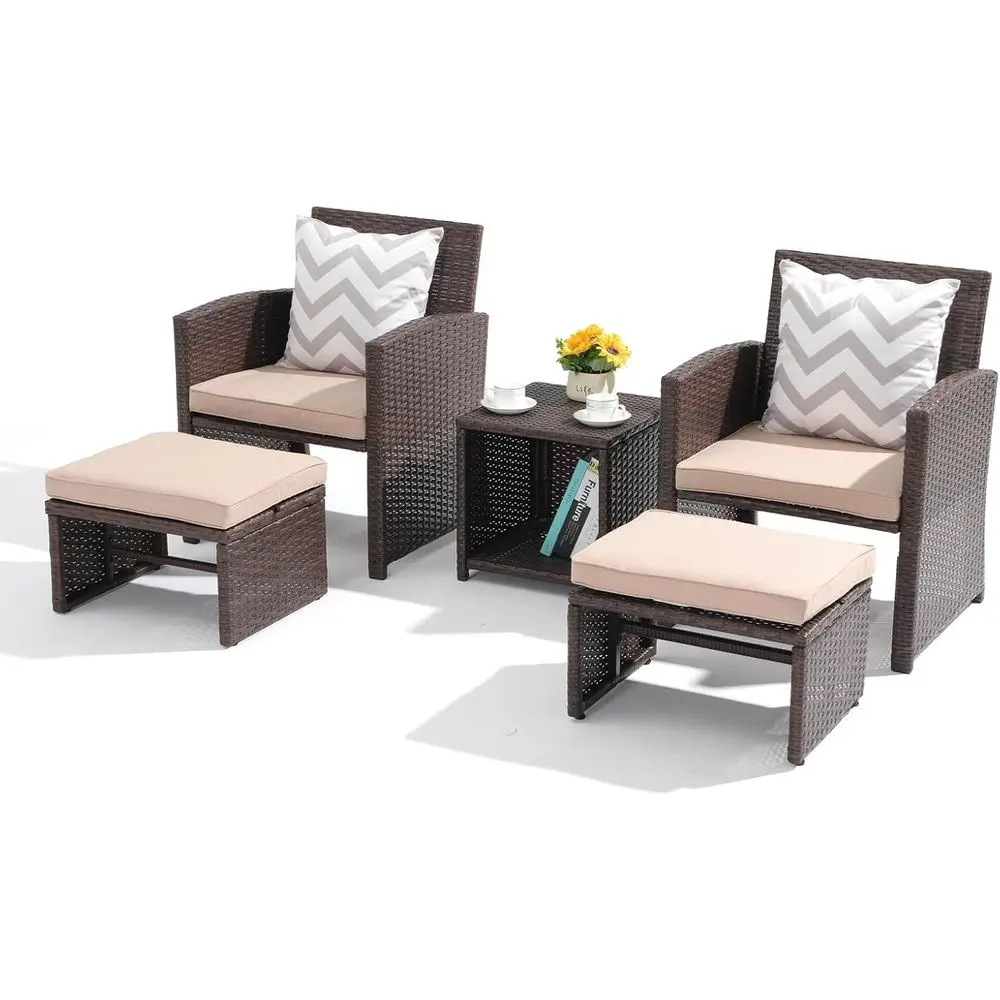 Outdoor Furniture Balcony - طقم أثاث خارجي مكون من 5