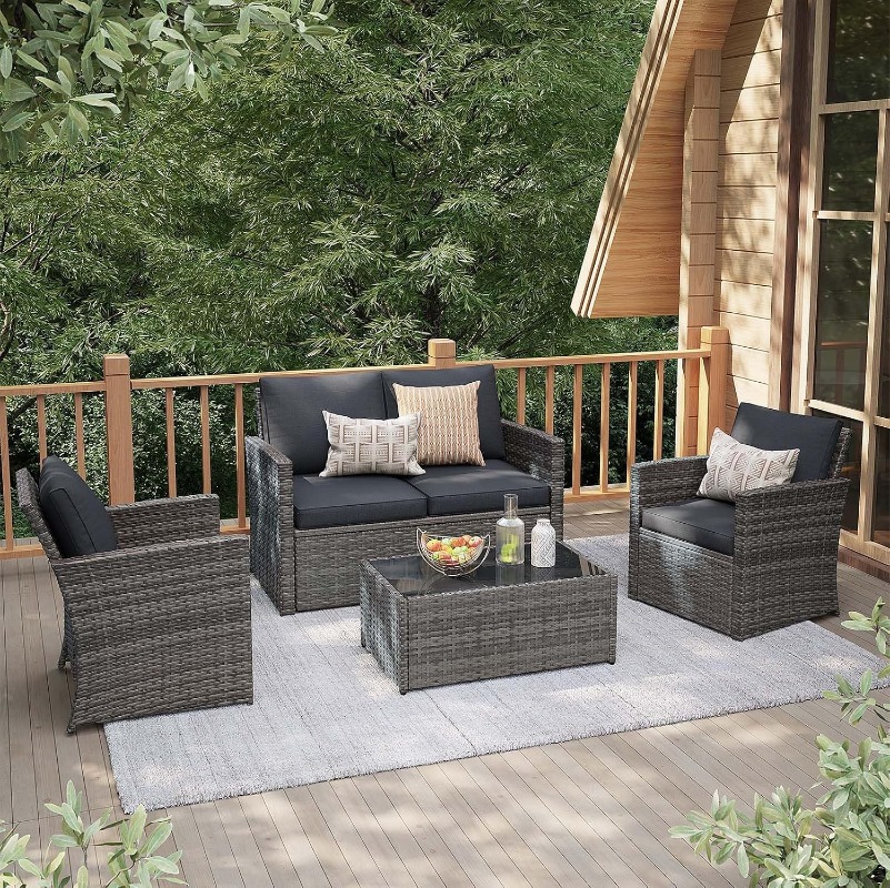Outdoor Furniture Loveseat - طقم أثاث خارجي من JOIVI، مجموعة