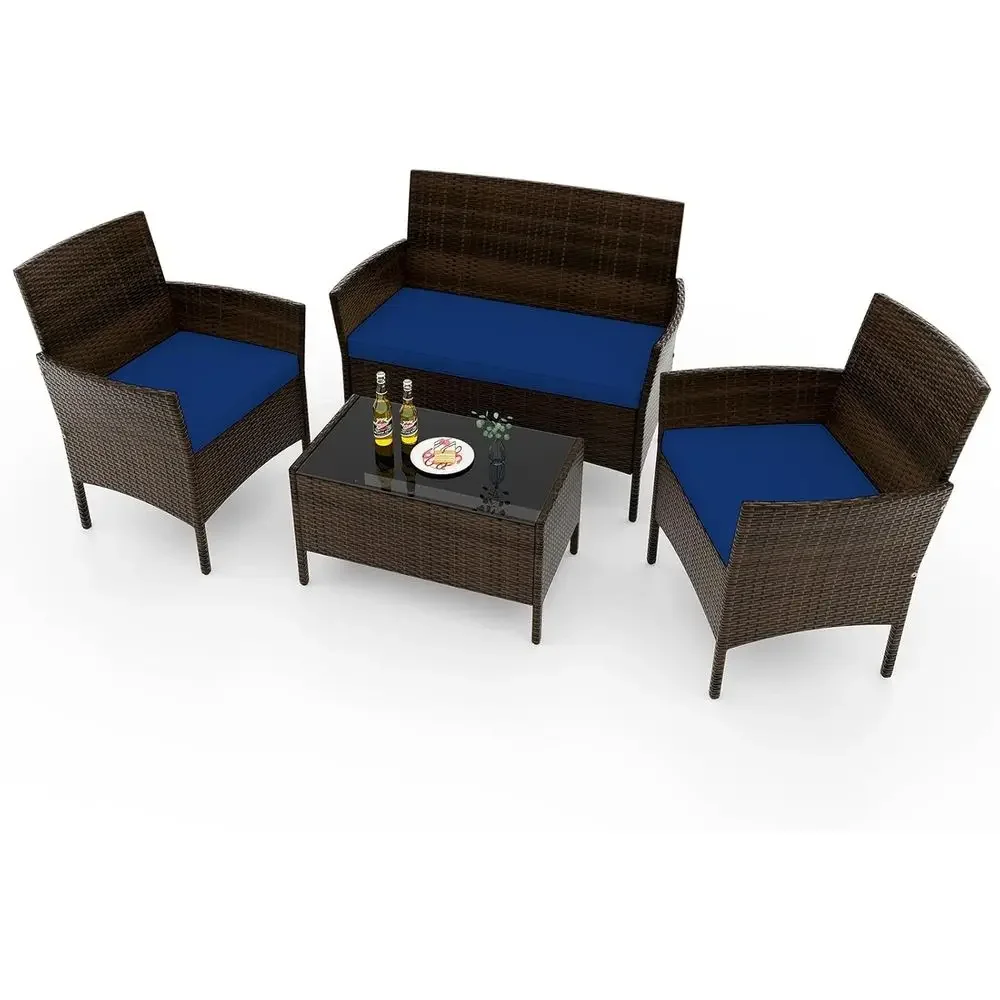Outdoor Furniture Loveseat - طقم أثاث خارجي مكون من 4