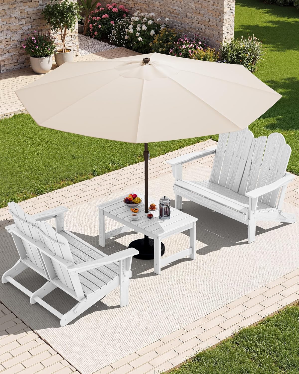 كرسي أديرونداك قابل للطي مصنوع - مراجعة Outdoor Furniture Loveseat وسعره