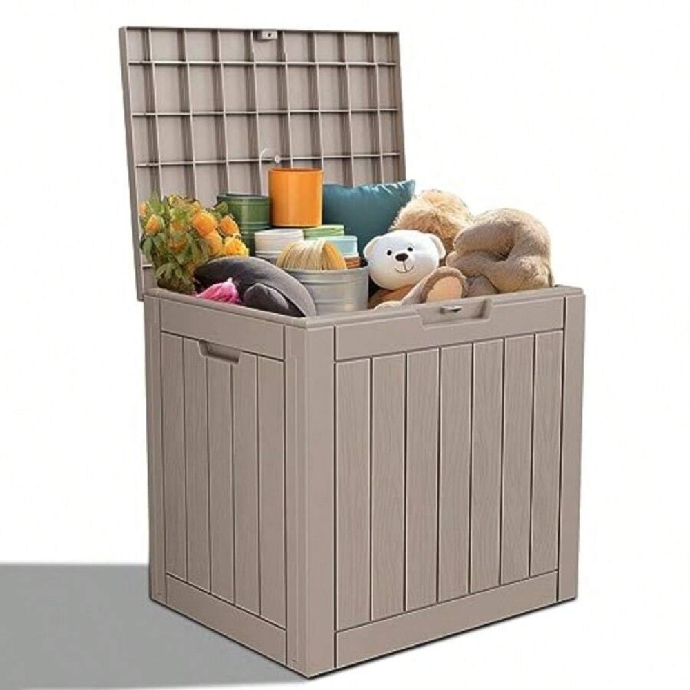 صندوق تخزين خارجي قابل للقفل م - مراجعة Outdoor Furniture Resin وسعره