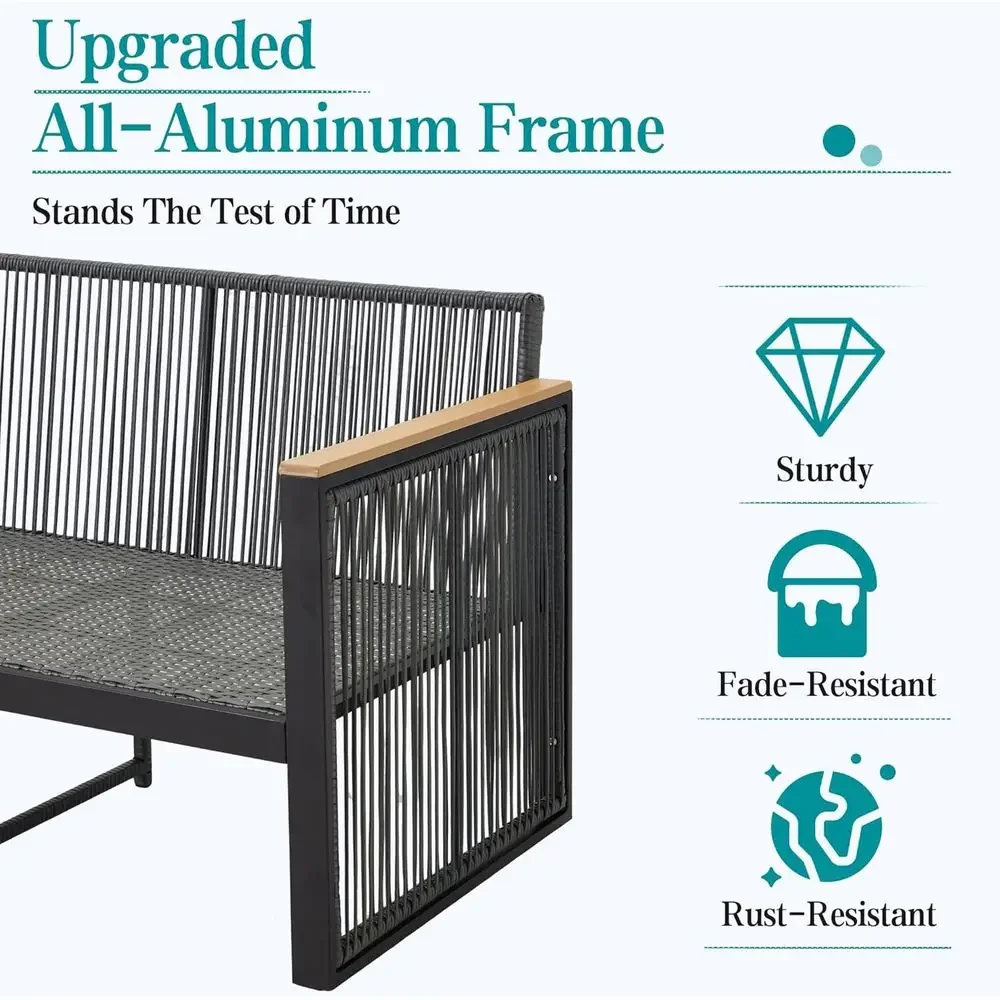 طقم أثاث خارجي رمادي مكون من 6 - مراجعة Outdoor Furniture Loveseat وسعره