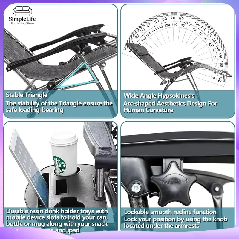 كرسي استرخاء قابل للطي بتصميم  - مراجعة Deck Chair Lounger وسعره