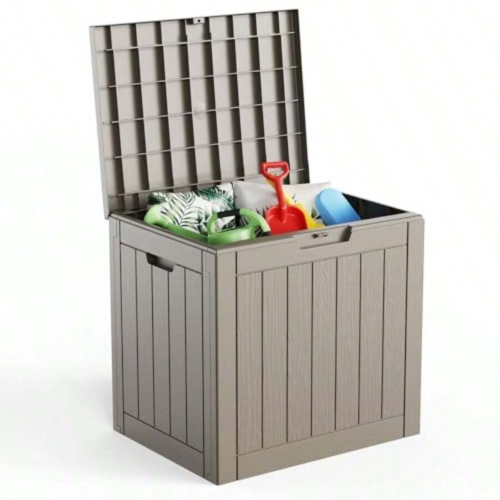 صندوق تخزين خارجي سعة 45 جالون - مراجعة Outdoor Furniture Resin وسعره