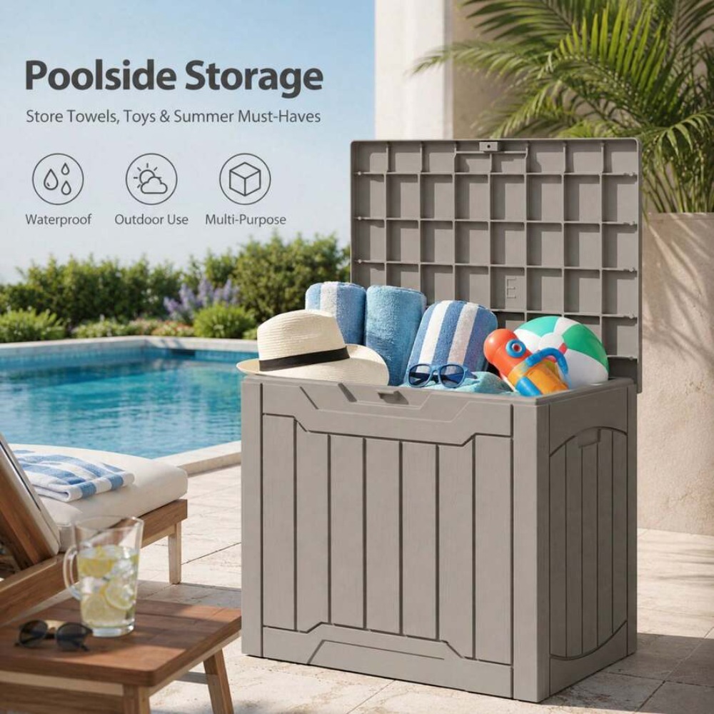 صندوق تخزين خارجي مقاوم للماء  - مراجعة Outdoor Furniture Resin وسعره