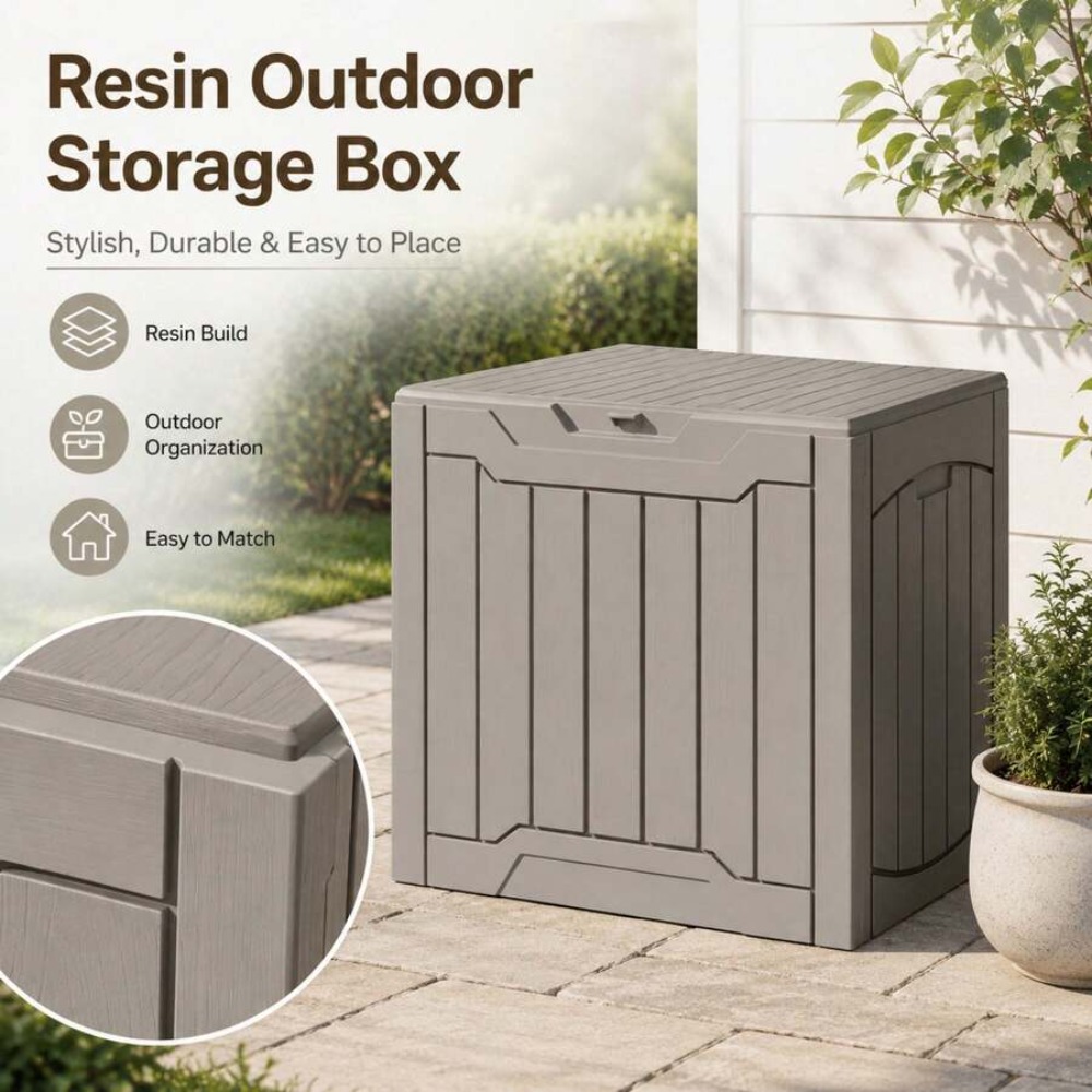 صندوق تخزين خارجي مقاوم للماء  - مراجعة Outdoor Furniture Resin وسعره