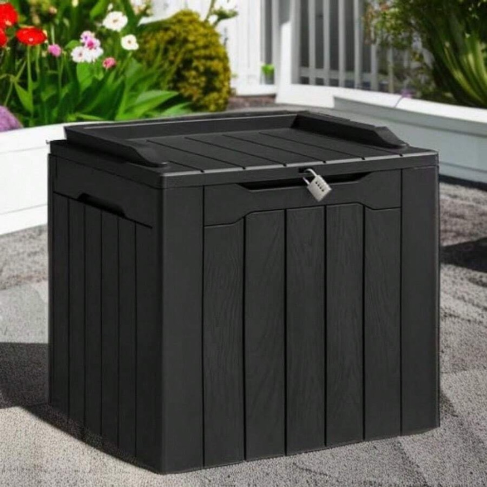 صندوق تخزين خارجي من الراتنج ب - مراجعة Outdoor Furniture Resin وسعره