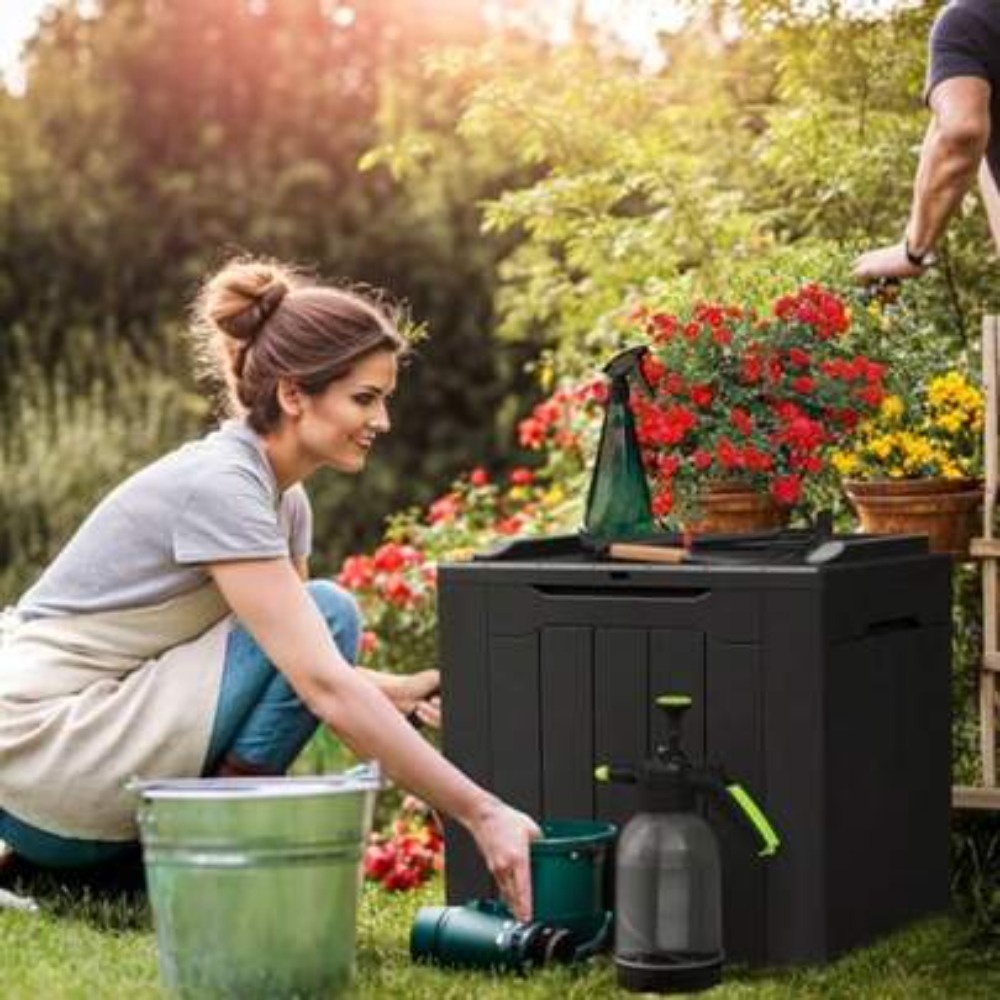 صندوق تخزين خارجي مقاوم للماء  - مراجعة Outdoor Furniture Resin وسعره