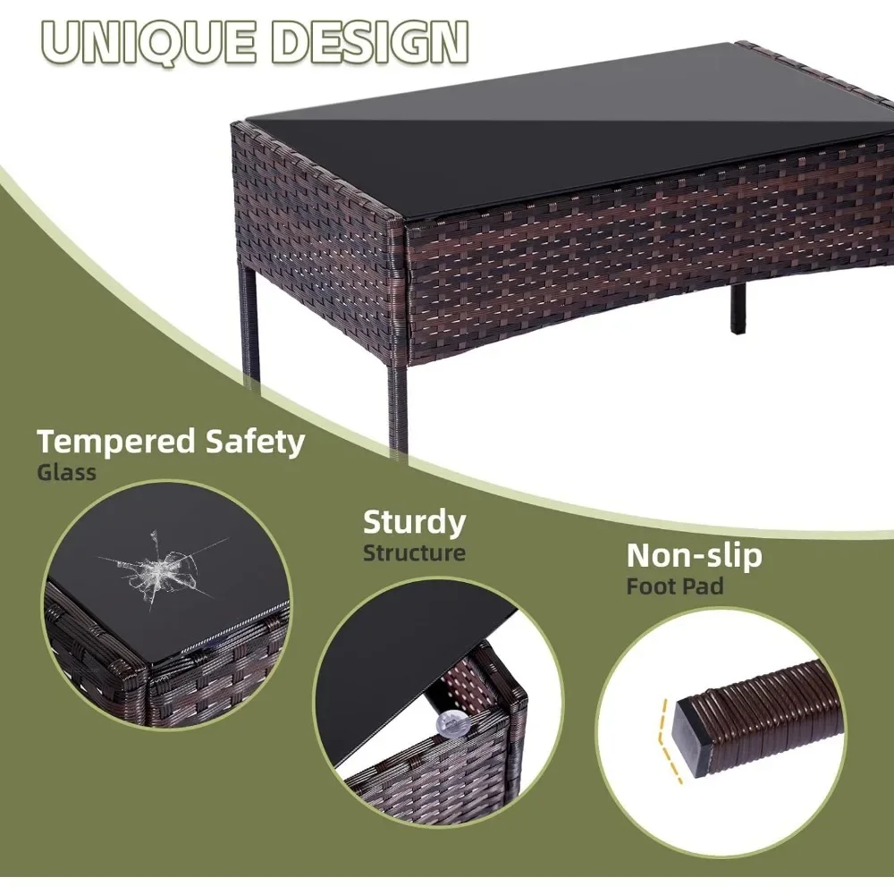 طقم مكون من 4 قطع من كراسي الخ - مراجعة Outdoor Furniture Loveseat وسعره