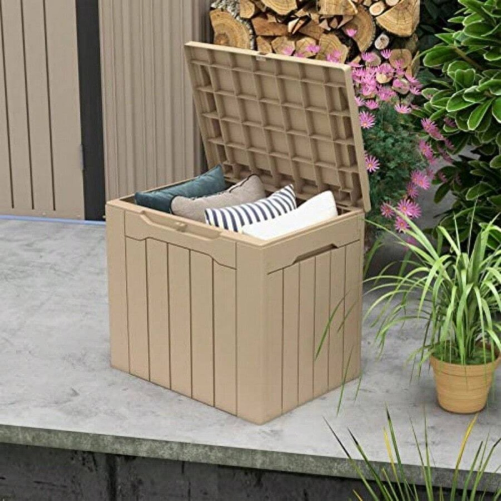 صندوق تخزين خارجي كبير جدًا بس - مراجعة Outdoor Furniture Resin وسعره