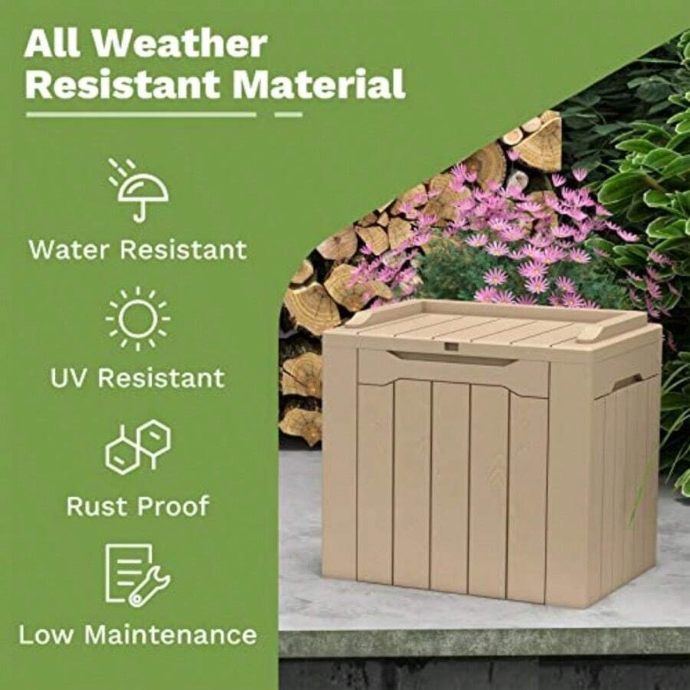 صندوق تخزين خارجي كبير جدًا بس - مراجعة Outdoor Furniture Resin وسعره