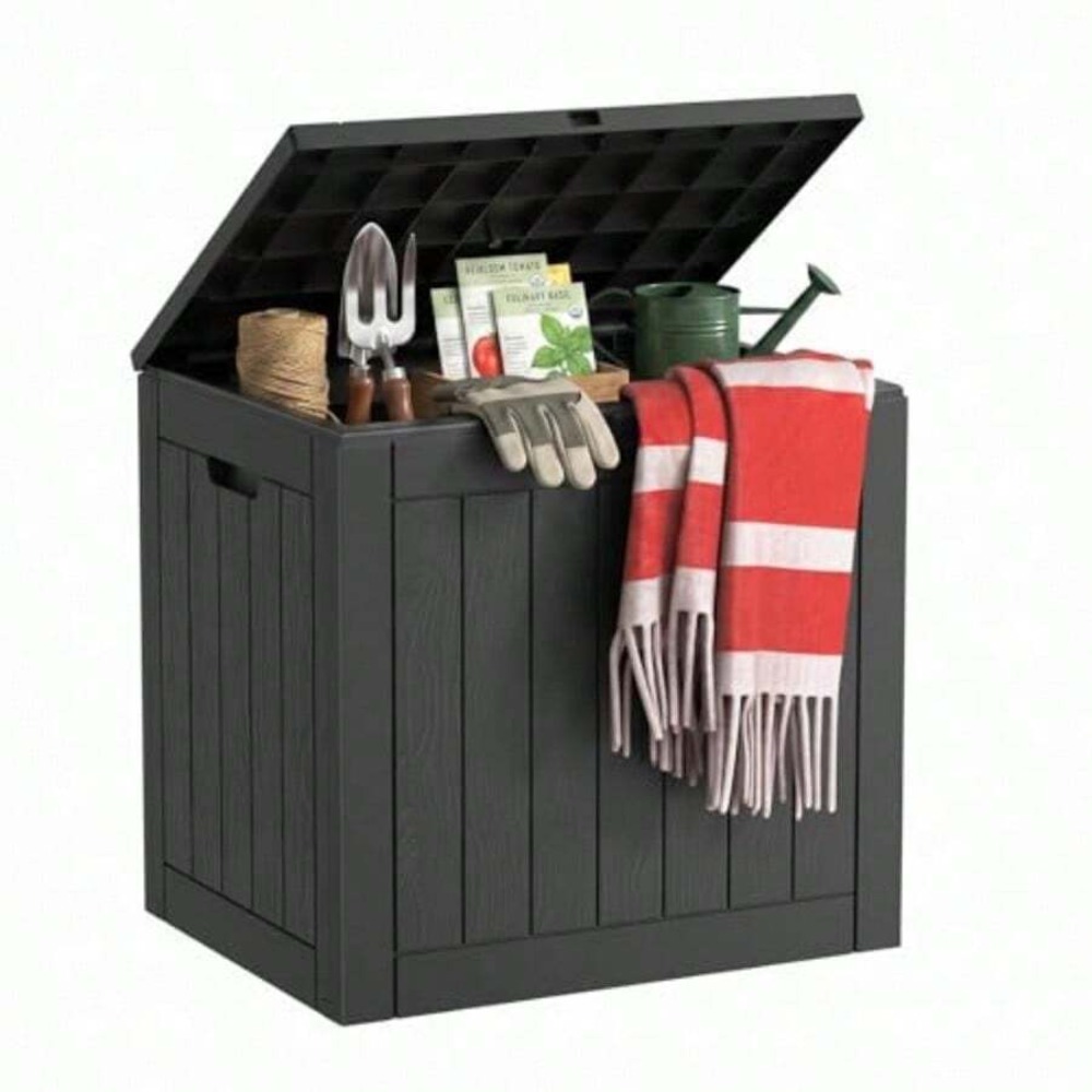 صندوق تخزين خارجي من الراتنج م - مراجعة Outdoor Furniture Resin وسعره