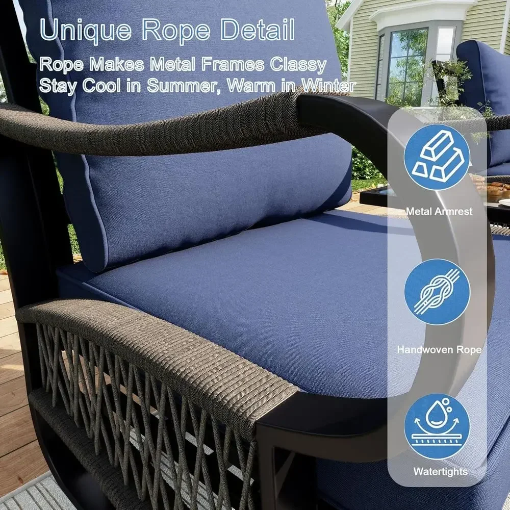 طقم أثاث خارجي معدني مكون من 4 - مراجعة Outdoor Furniture Loveseat وسعره