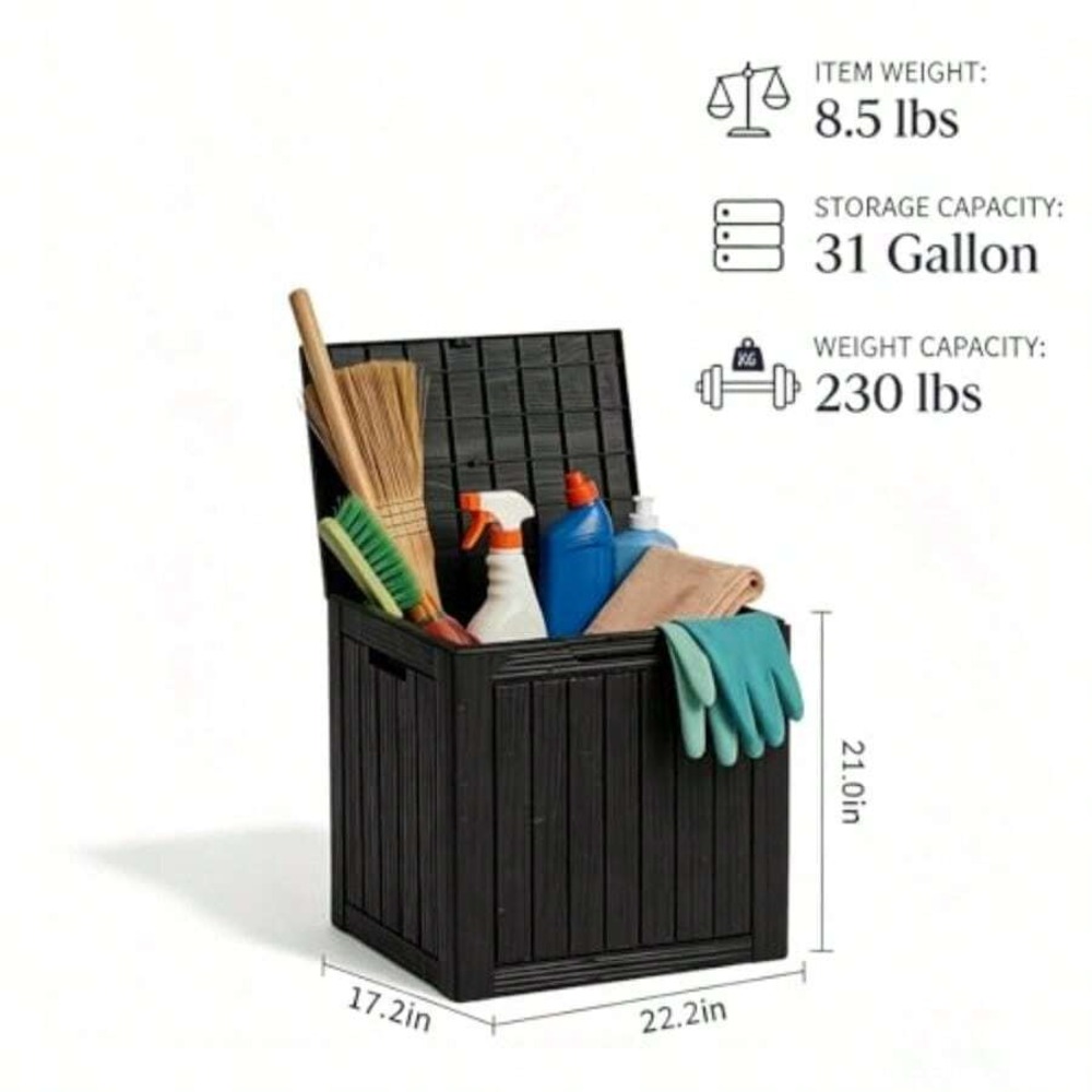 صندوق تخزين خارجي مقاوم للماء  - مراجعة Outdoor Furniture Resin وسعره