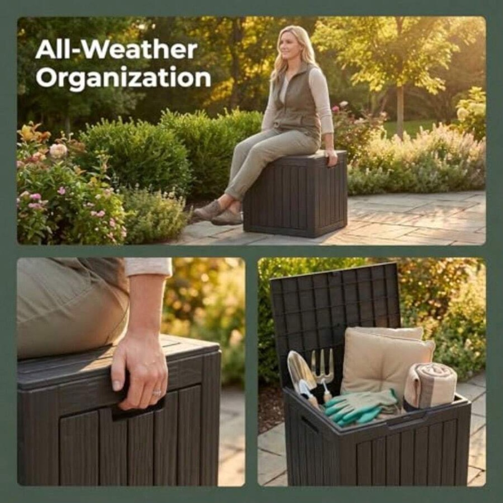 صندوق تخزين خارجي مقاوم للماء  - مراجعة Outdoor Furniture Resin وسعره