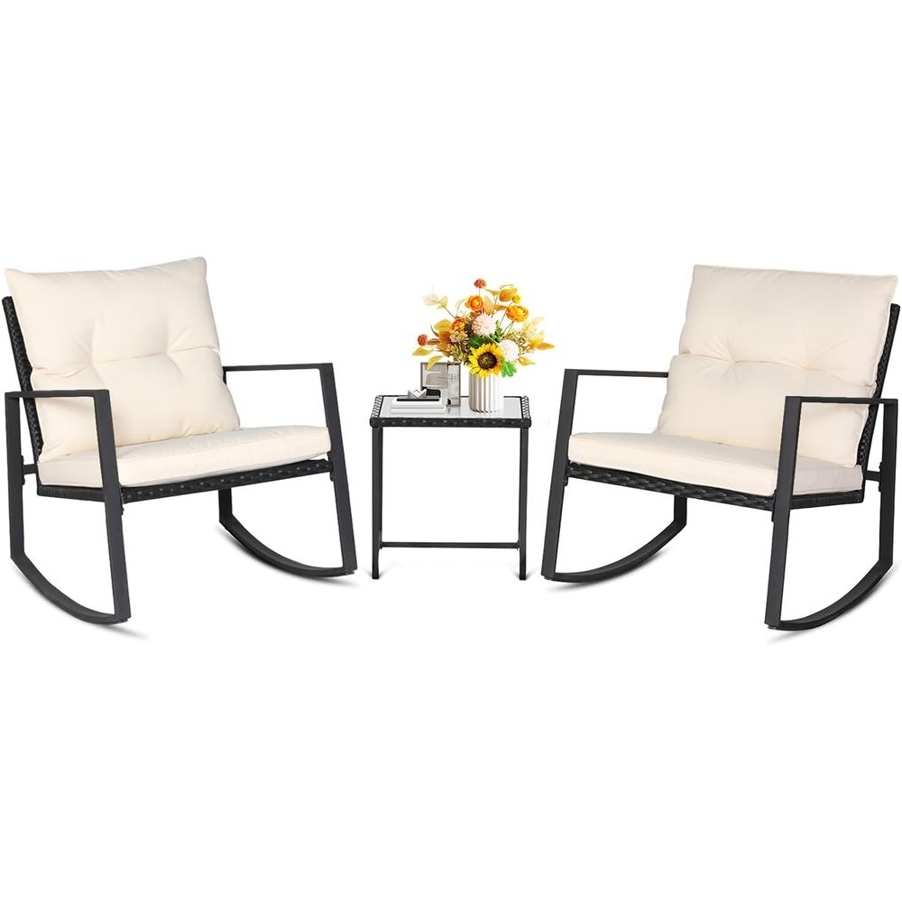 طقم بيسترو خارجي من 3 قطع، كرا - مراجعة Bistro Table Set وسعره
