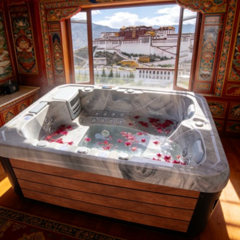حوض استحمام ساخن خارجي لـ 5 أش - مراجعة Inflatable Hot Tub وسعره
