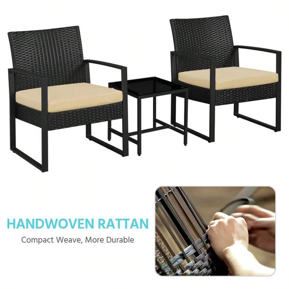 طقم أثاث خارجي من 3 قطع مصنوع  - مراجعة Outdoor Furniture Balcony وسعره