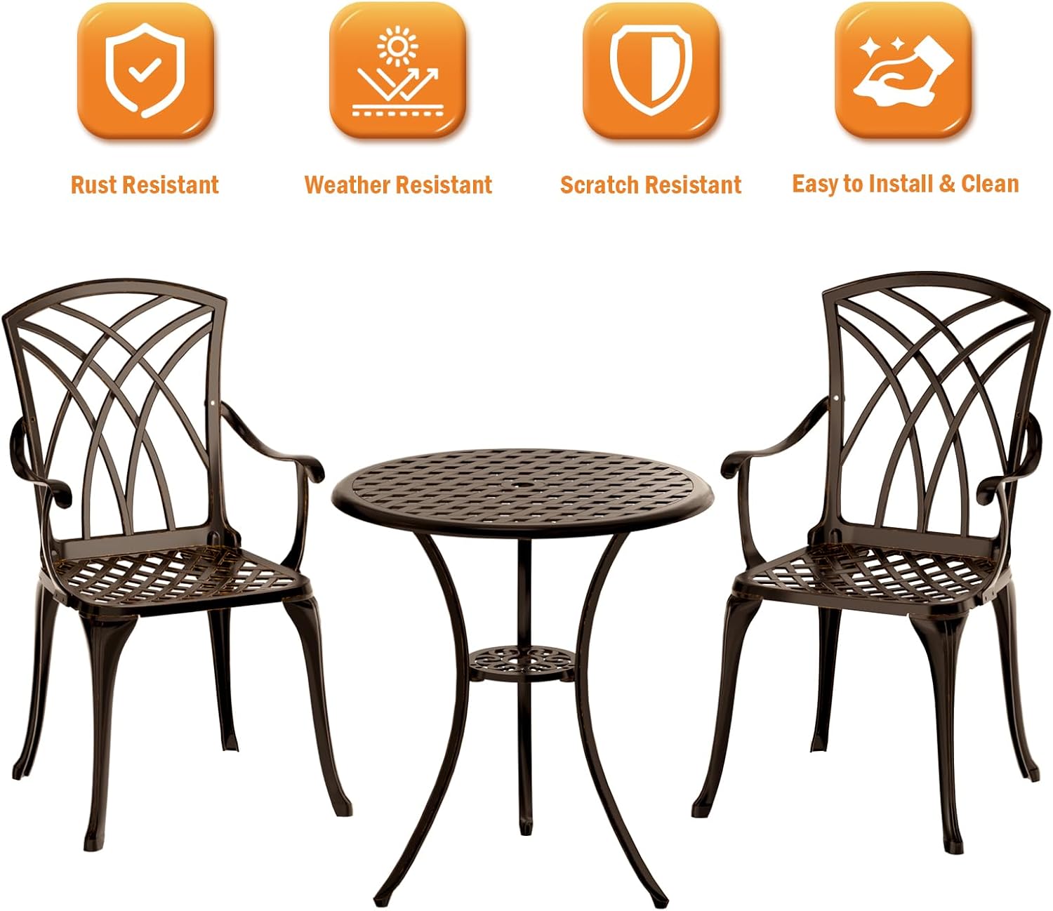 طقم بيسترو من 3 قطع مصنوع من ا - مراجعة Bistro Table Set وسعره
