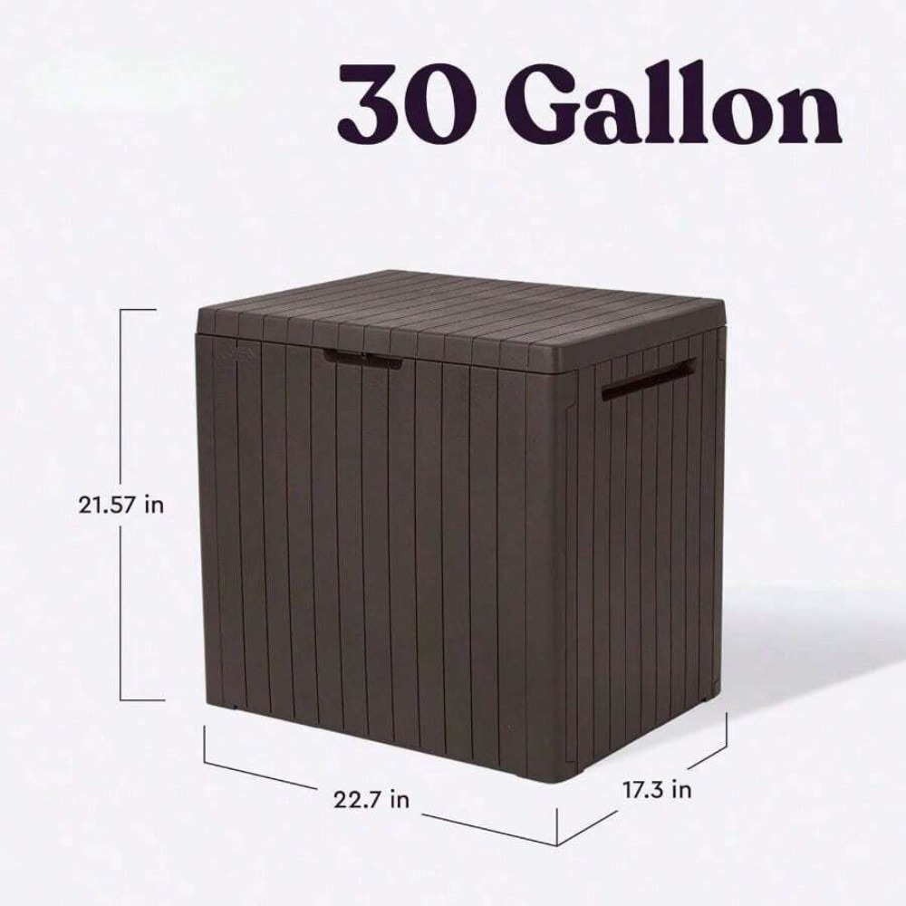 صندوق تخزين خارجي من الراتنج ب - مراجعة Outdoor Furniture Resin وسعره