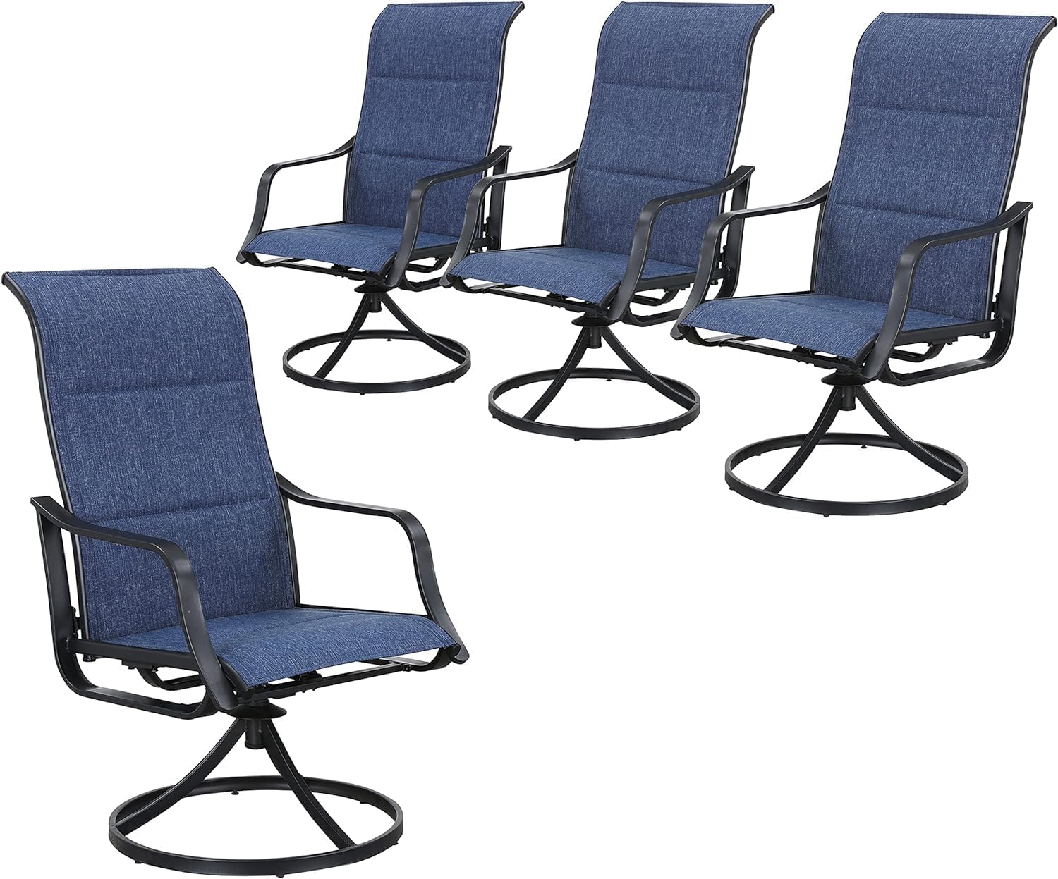 مجموعة من 4 كراسي طعام دوارة ل - مراجعة Deck Chair Lounger وسعره