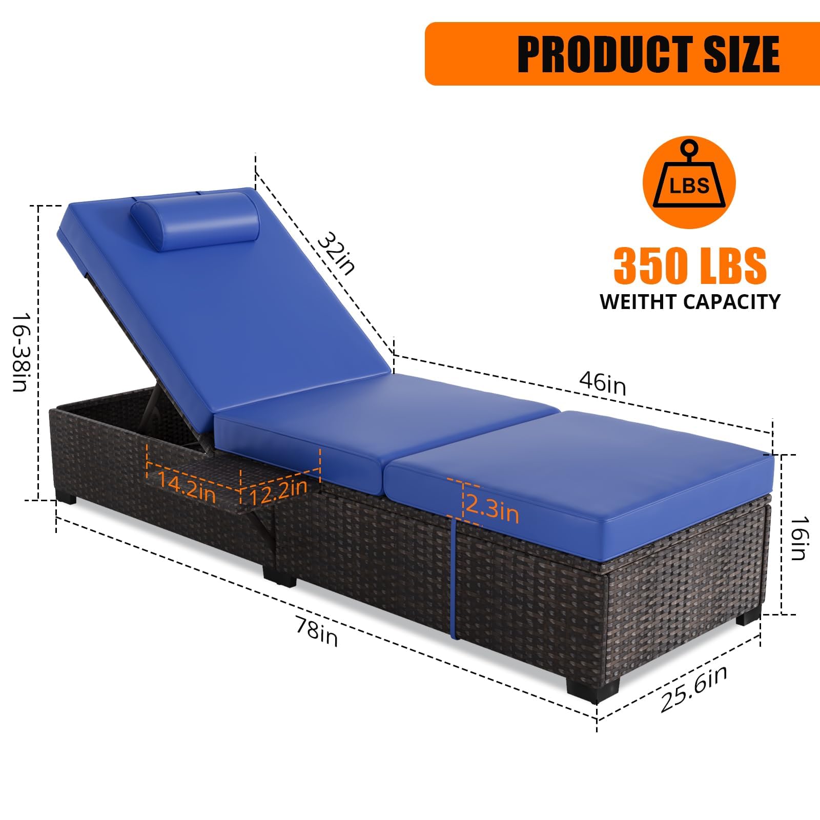 مجموعة من كرسيين للاسترخاء في  - مراجعة Deck Chair Lounger وسعره