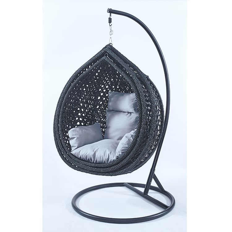كرسي بيضاوي معلق ثابت من الخوص - مراجعة Outdoor Furniture India وسعره